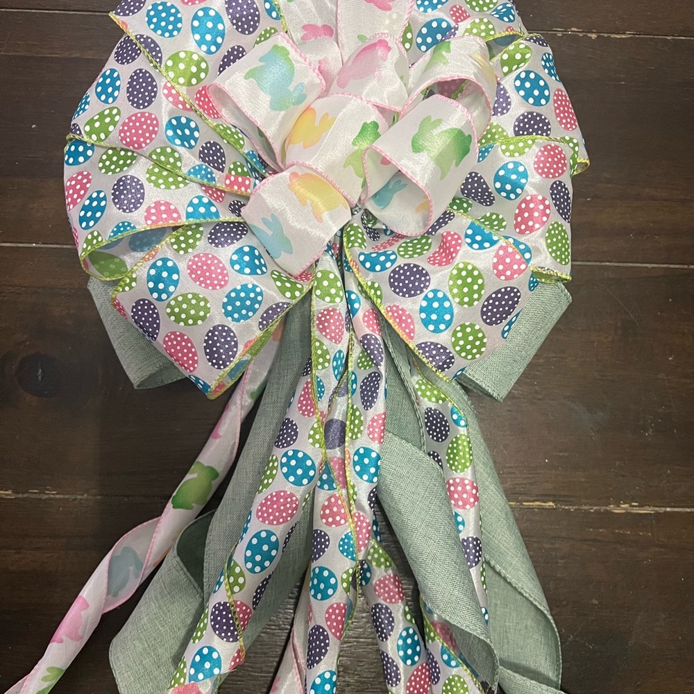 Spring Easter Bow - Picture 4 of 5